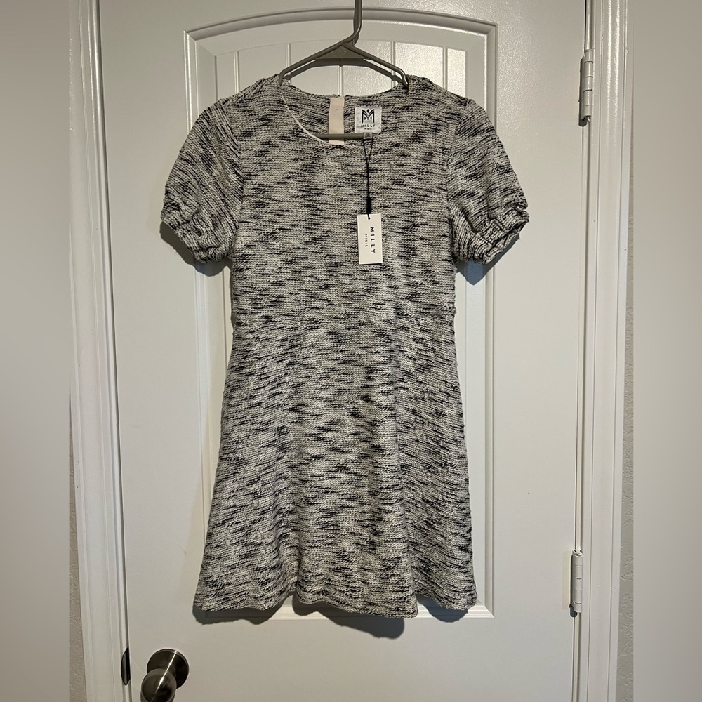 Milly Black and White Knit Dress